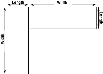 table measurement length and width